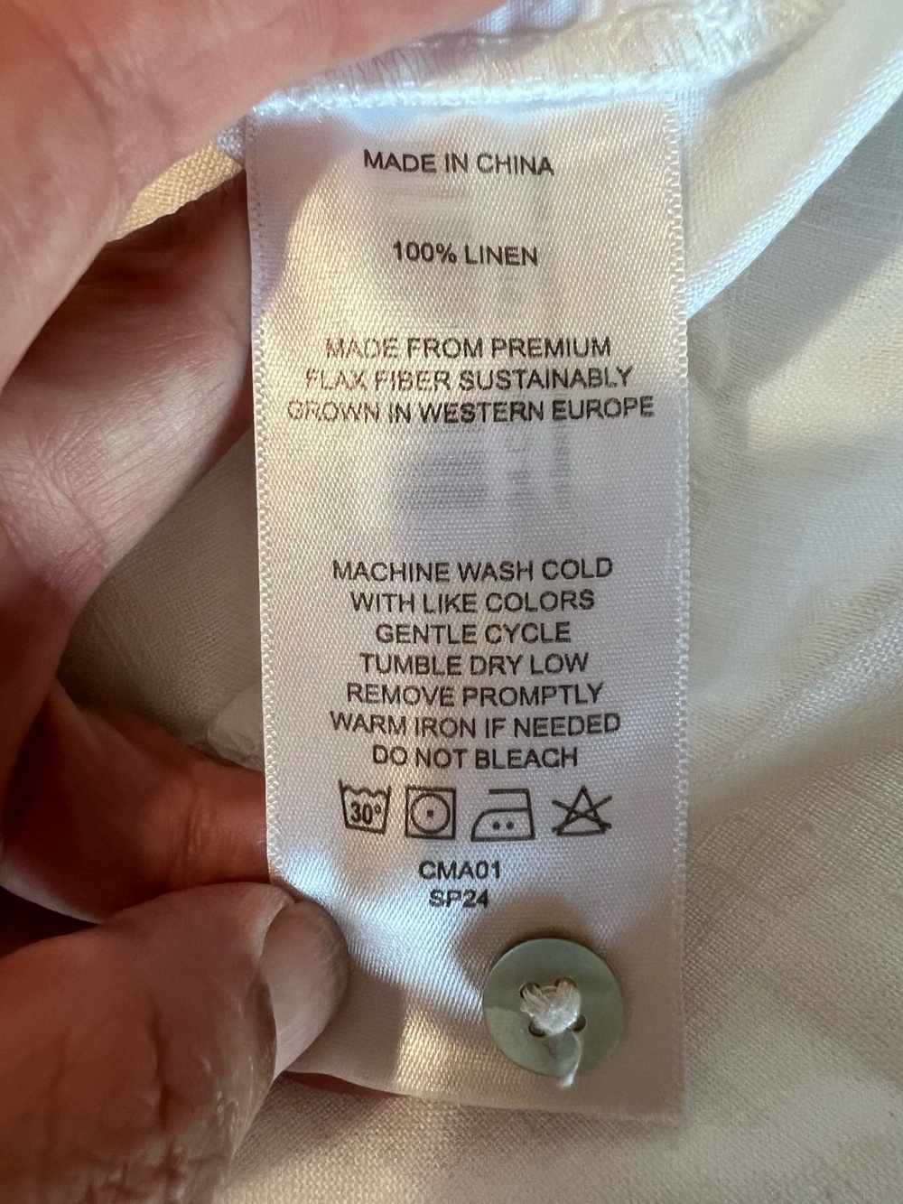 Quince 100% European Linen Sleeveless Swing Dress Pintuck White size Small - Picture 12 of 14
